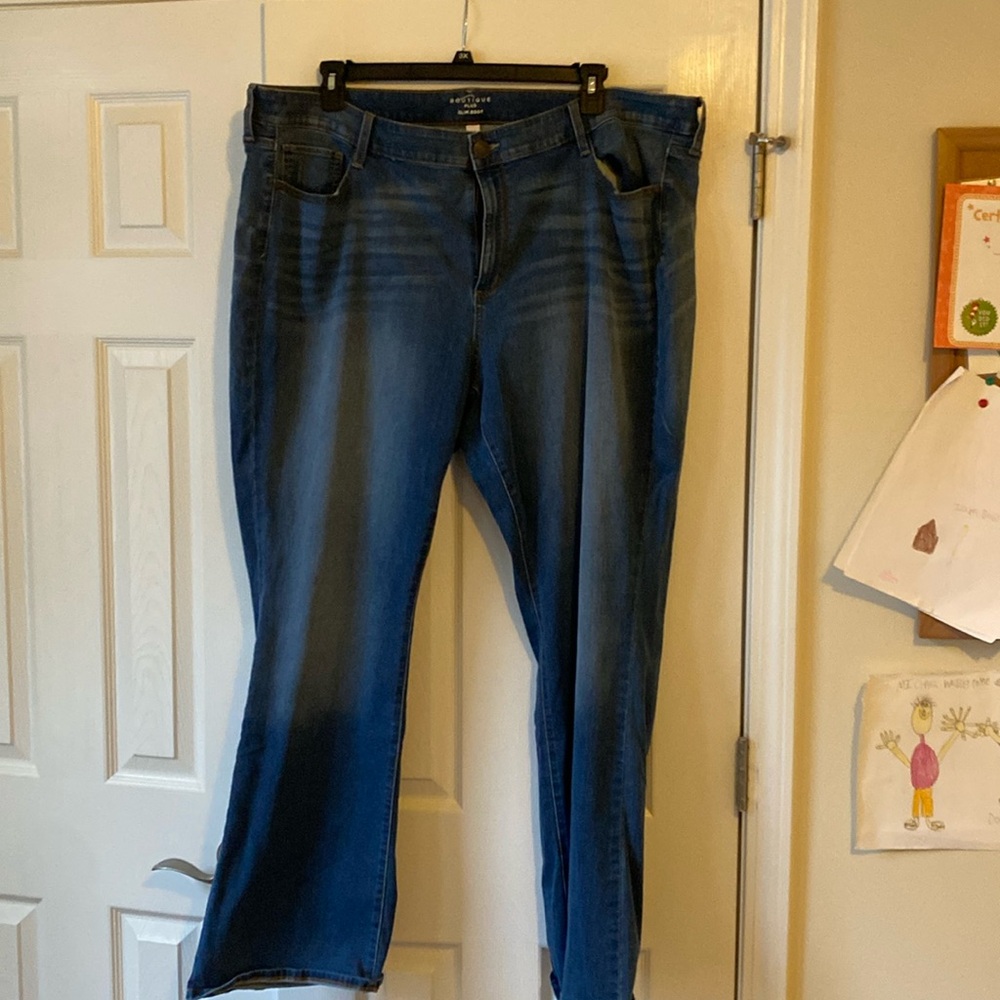 Boutique plus slim bootcut jeans